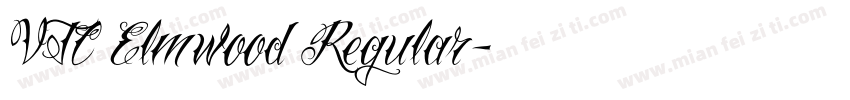 VTC Elmwood Regular字体转换